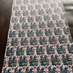 One (1) faux leather sheet